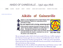 Tablet Screenshot of aikidoofgainesville.com